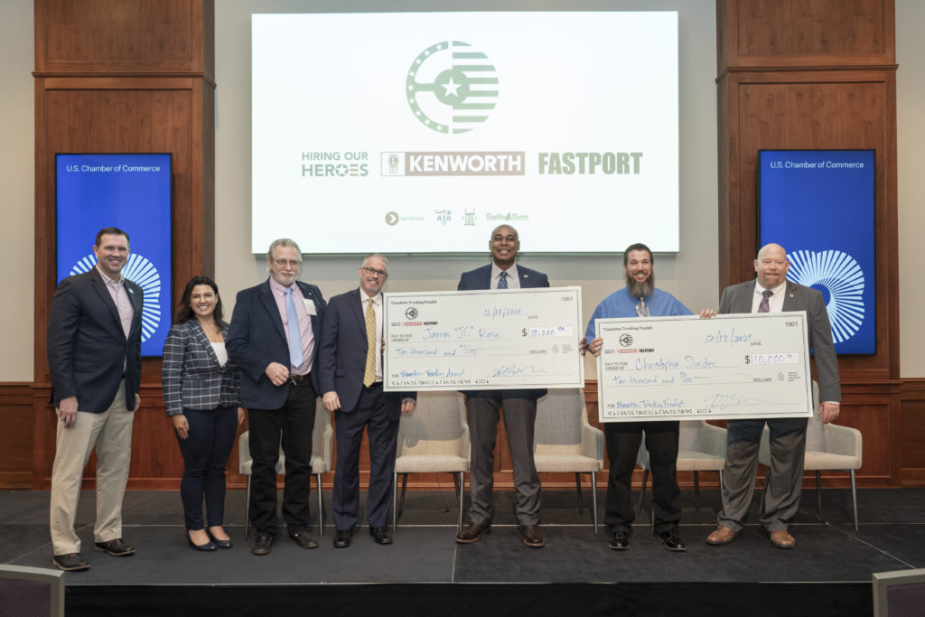 Finalists in the 2021 “Transition Trucking: Driving for Excellence” award at the U.S. Chamber of Commerce